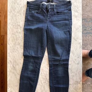 Vince Super Skinny High Waist Medium Wash Jeans, Size 26